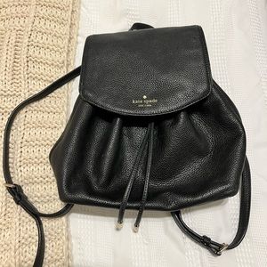 Kate Spade Sinch Pebbled Leather Flap Backpack